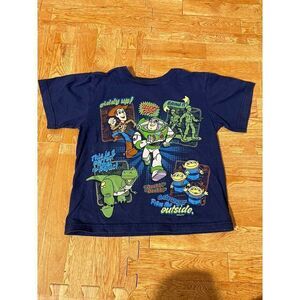 Disney Store Toy Story Crew Shirt Boys XXS 2/3 Woody Buzz Rex